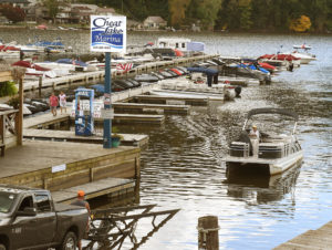 Decreased water levels send boats to dry land; drop expected to continue